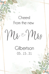 Wedding Wine Label Style 2 - Set of 2