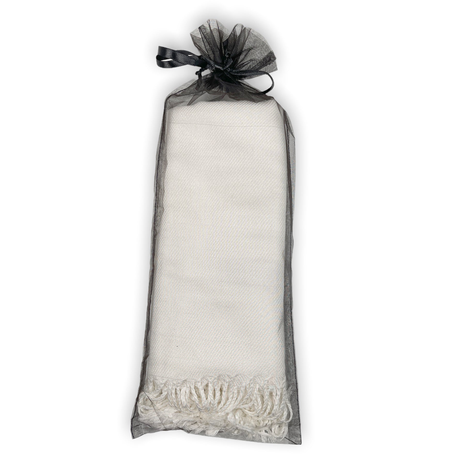 Black Pashmina Organza Bag