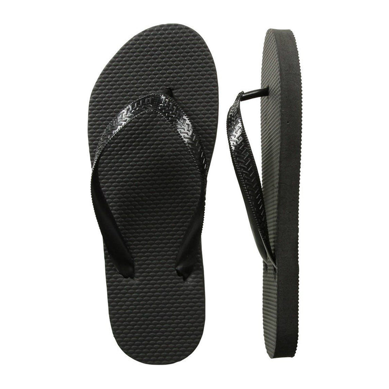 Wholesale Bulk Flip Flops - 20 Black Wedding Guest Flip Flops