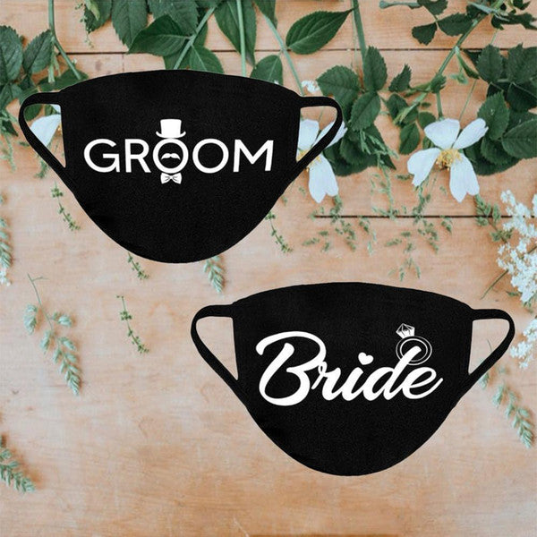 Bride & Groom II Wedding Face Mask