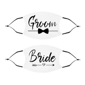 Bride & Groom Wedding Face Mask