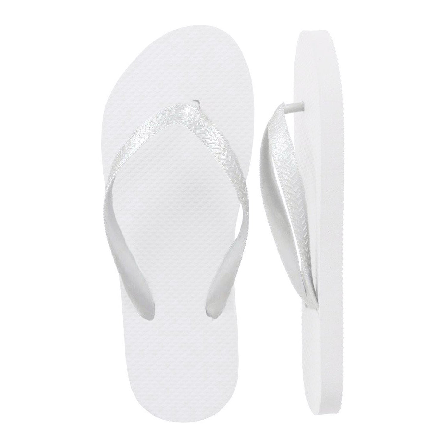 Publiclick Set of 20 white flip flops, contains 10 sizes M, includes Publiclick Set of 20 white flip flops, contains 10 sizes M, includes