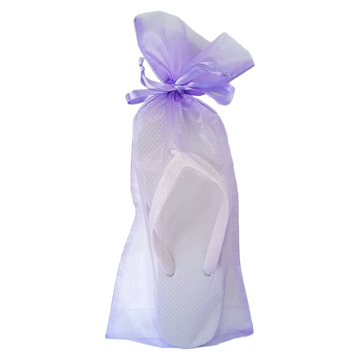 Lilac Flip Flop Organza Bag