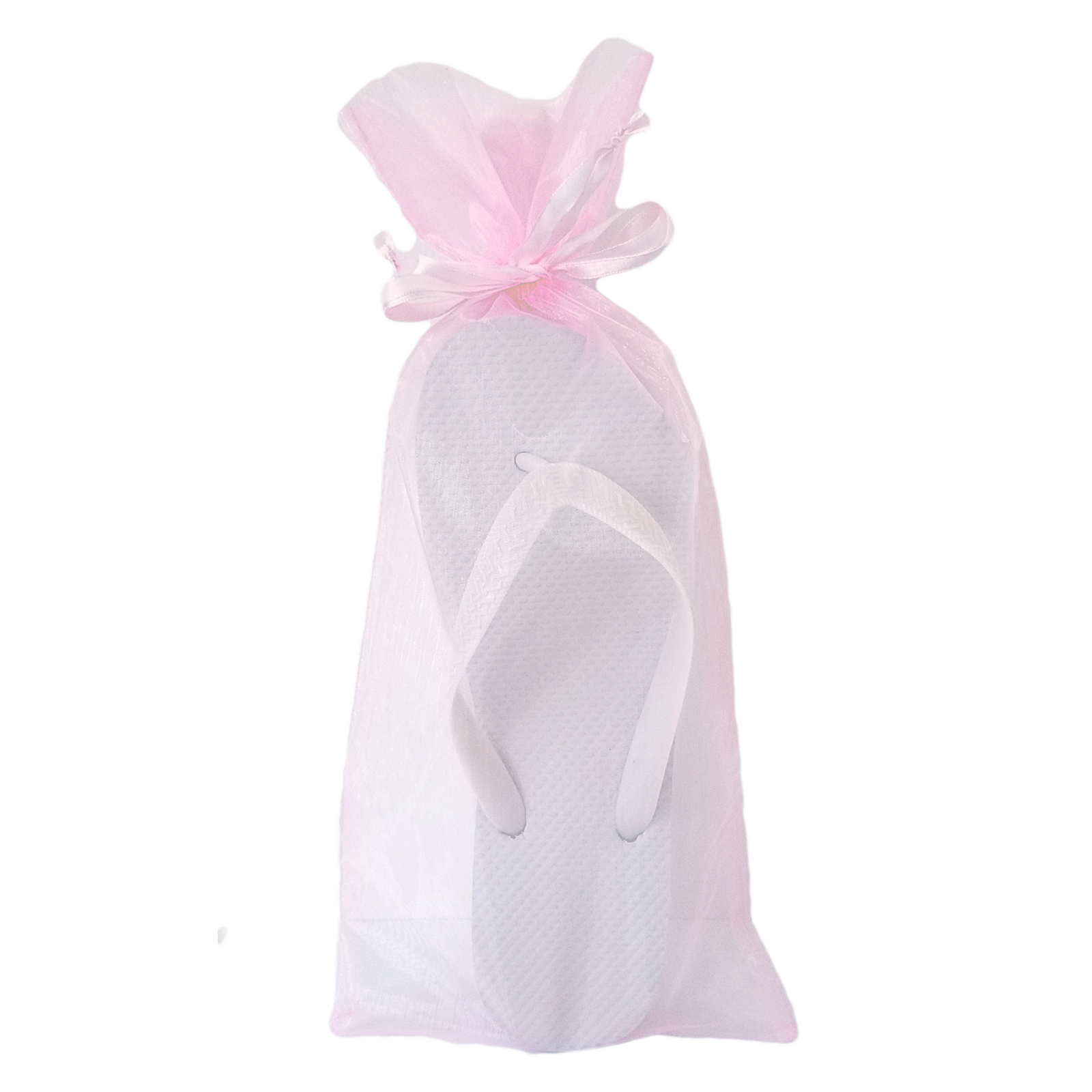 Pink Flip Flop Organza Bag