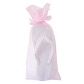 Pink Flip Flop Organza Bag