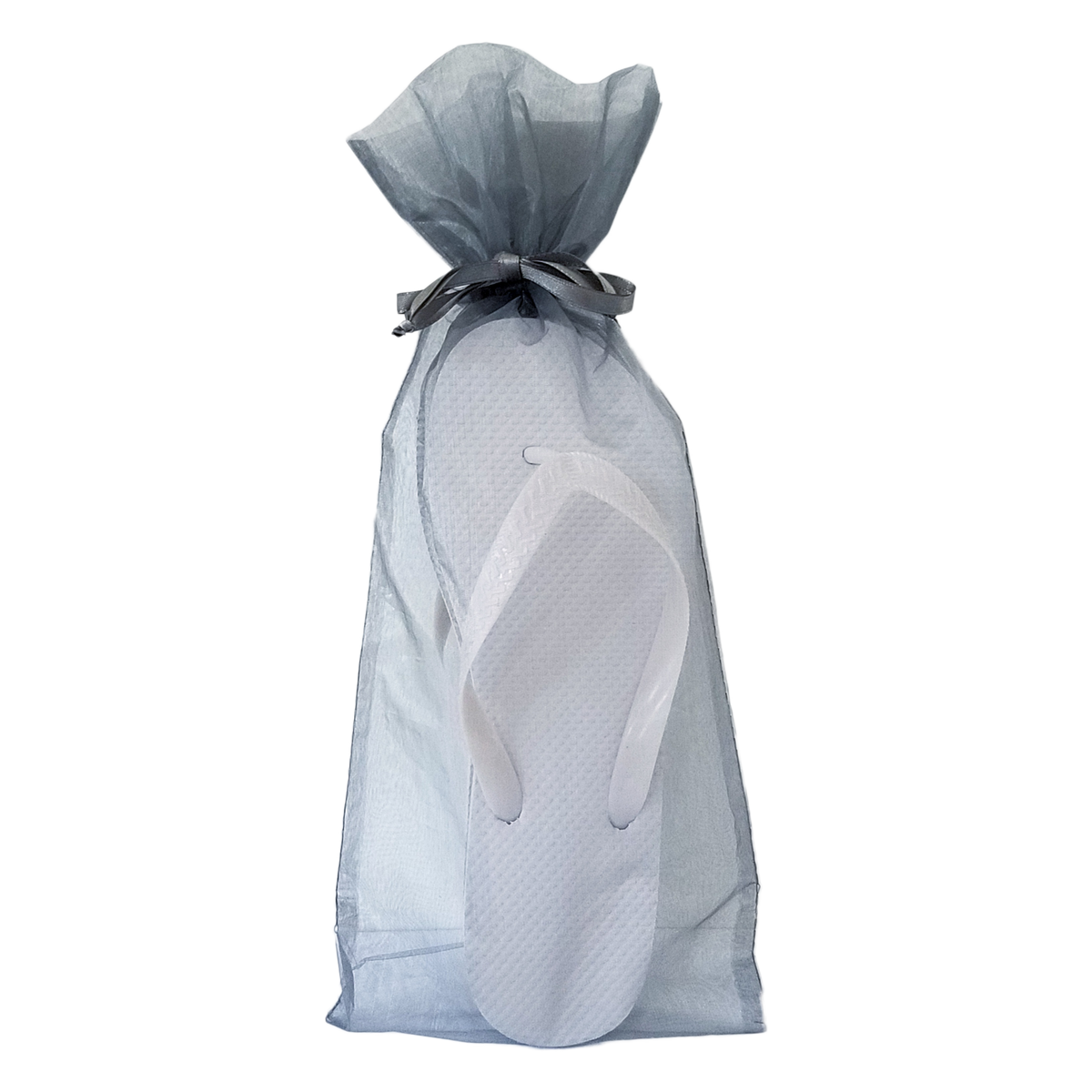 Slate Flip Flop Organza Bag