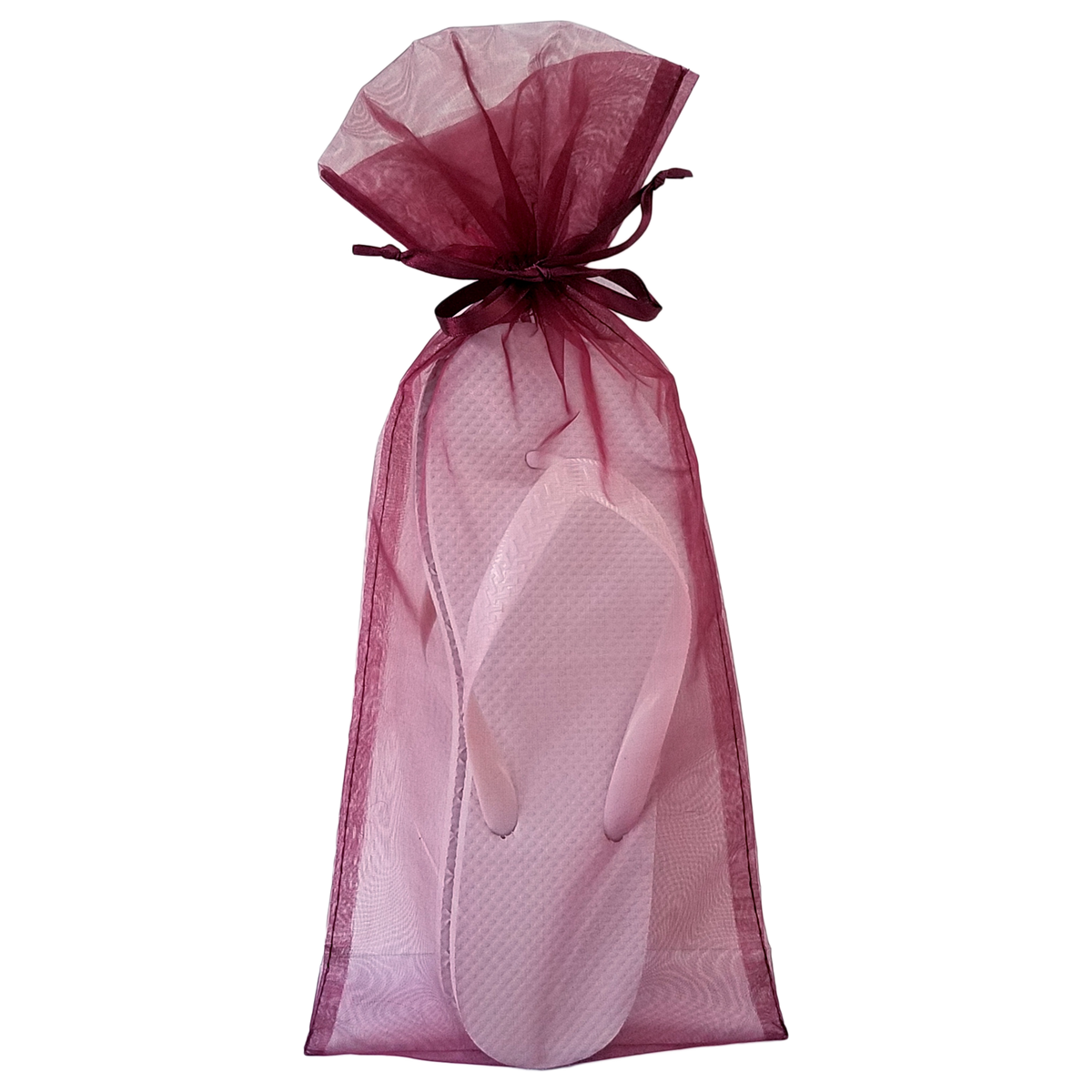Wine Flip Flop Organza Bag