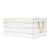 Stella White Wood Crate