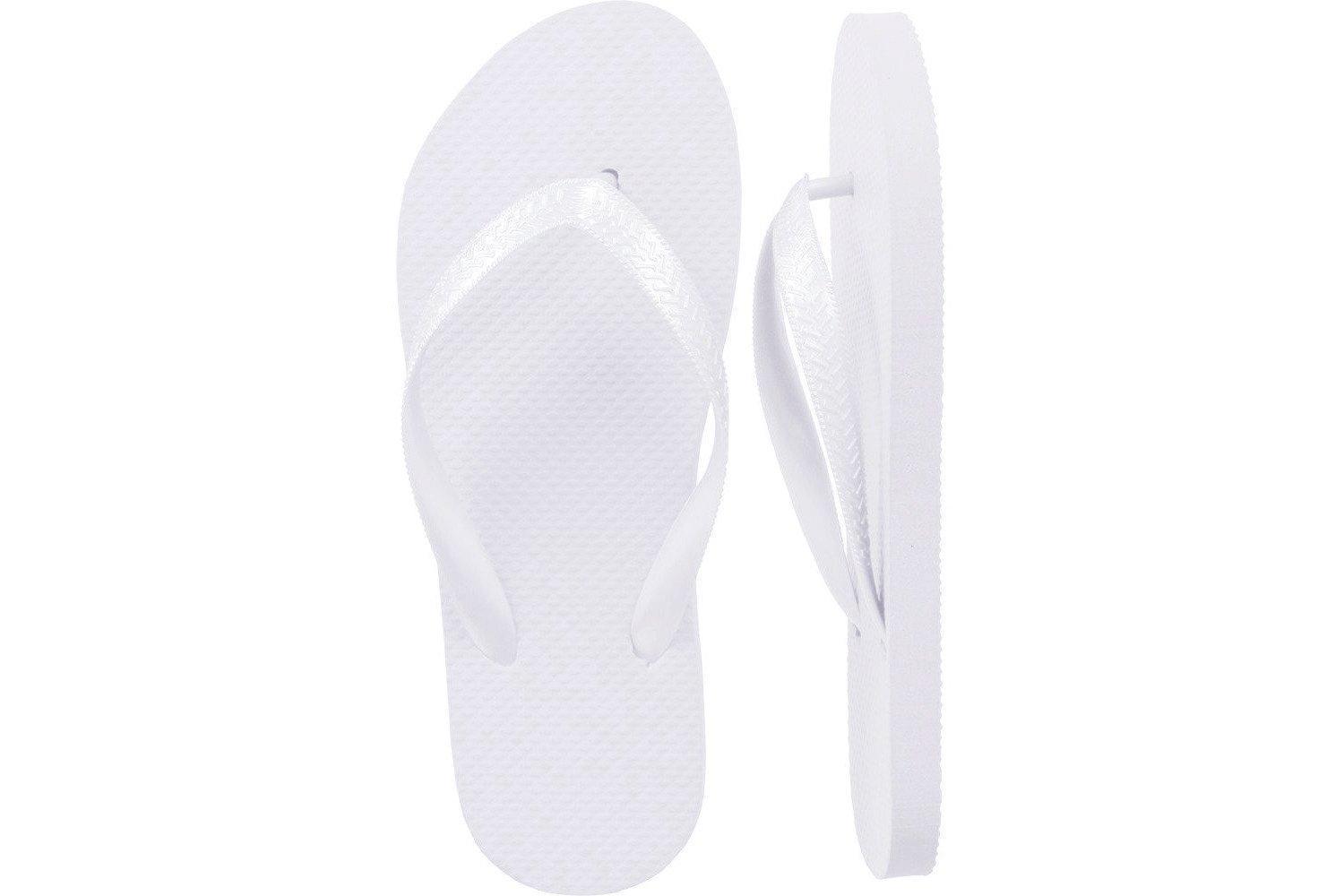 Whimsical White Flip Flops - 24 Pairs - Reception Flip Flops