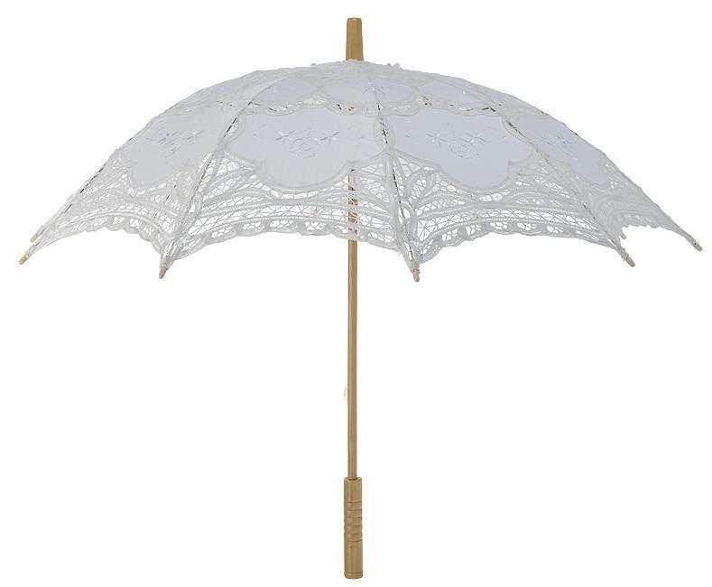 Bridal Lace Parasol Umbrella - Reception Flip Flops