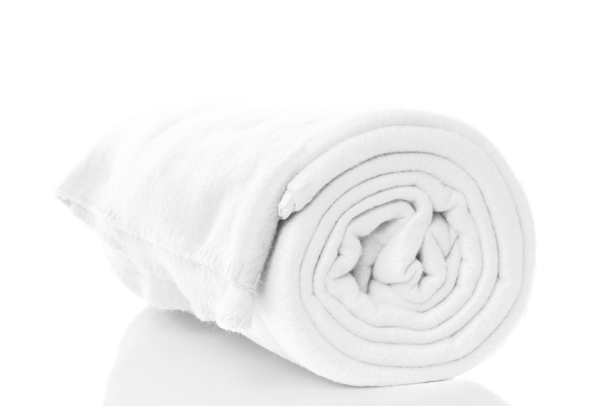White Polar Fleece Bulk Blanket